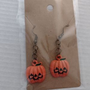 Pumpkin earings